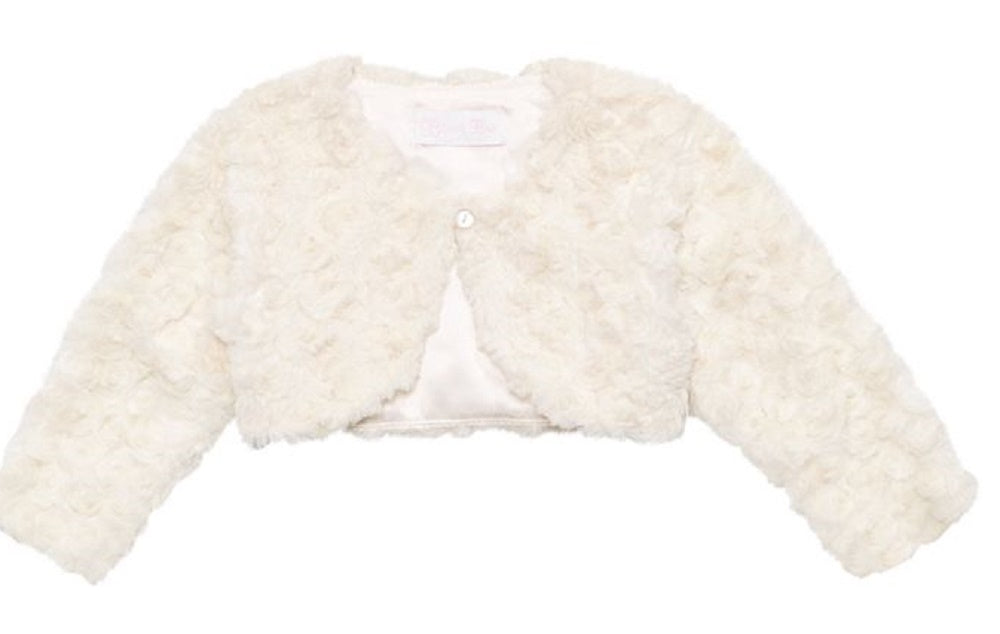 Bonnie Baby Girl's Faux Fur Jacket Brown Size 12MOS