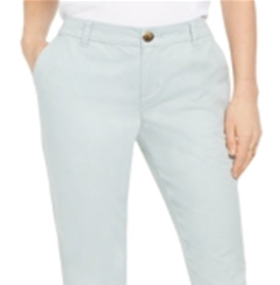 Style & Co Women's Cotton Bootcut Chino Pants Blue Size 8