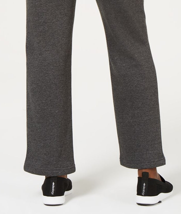 Karen Scott Women's Side Pocket Active Fleece Pants Black Size X-Small