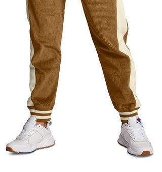 Champion Women's Corduroy Logo Jogger Pants Brown Size Small
