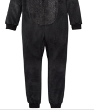 Max & Olivia Little & Big Girl's Cat Coverall Pajama Black Size M