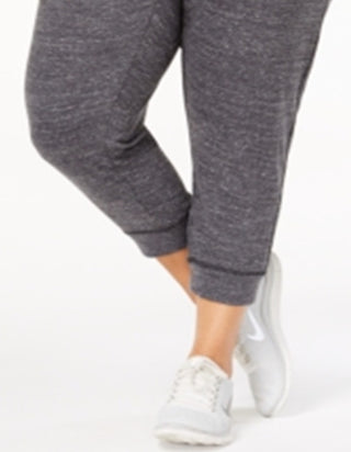 Nike Women's Pocketed Heather Capri Active Wear Pants Gray Size 3X