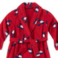 Tommy Hilfiger Toddler Little & Big Girl's Heart Flag Print Plush Robe Red Size 2T-3T