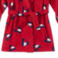 Tommy Hilfiger Toddler Little & Big Girl's Heart Flag Print Plush Robe Red Size 2T-3T