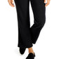 Karen Scott Women's Pull on Microfleece Pants Black Size Medium