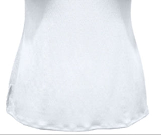 JM Collection Women's Textured Button Tank Top White Size Large