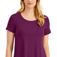 JM Collection Women's Solid Rayon Span Purple Size Large