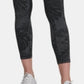 DKNY Women's Sport Printed High Waist Ankle Leggings Black Size X-Large