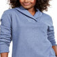 Karen Scott Women's Heather Long Sleeve Hoodie Sweater Blue Size X-Small