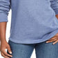 Karen Scott Women's Heather Long Sleeve Hoodie Sweater Blue Size X-Small