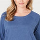 Karen Scott Women's Sport Scoop Neck Top Blue Size Small