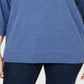 Karen Scott Women's Sport Scoop Neck Top Blue Size Small