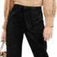 INC International Concepts Women's Tapered Leg High Rise Straight Leg Pants Black Size 8