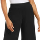 Ideology Women's Ribbed Culottes Pant Black Size Medium