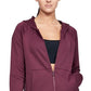 Under Armour Women's Tech Terry Zip Hoodie Purple Size Medium