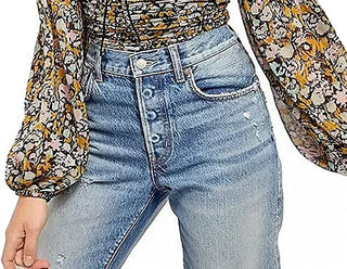 Free People Women's Mabel Lace up Blouse Black Size Small