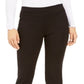 Alfani Women's Metallic Hem Ankle Pants Black Size 4 Petite