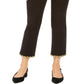 Alfani Women's Metallic Hem Ankle Pants Black Size 4 Petite