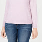 Karen Scott Women's Zip Back Mock Neck Sweater Purple Size XX-Large