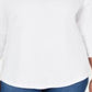 Karen Scott Women's Cotton Lace Trim Top White Size X-Small