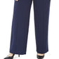 JM Collection Women's SeaPants Blue Size Petite Small