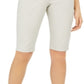 INC International Concepts Womens Belted Slim Bermuda Shorts Brown Size 4