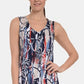 New York Collective Women's Sleeveless V Neck Godet Dress Blue Size Large