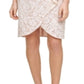 Vince Camuto Women's Lace Bodycon with Cap Sleeves and Scallop V Neck White Size 6