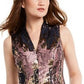 Vince Camuto Women's Metallic Fit & Flare Dress Pink Size 8