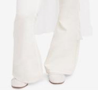 Free People Women's Penny Pull Over Flare Jeans White Size 25