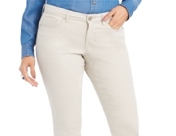Style & Co Women's Curvy Fit Skinny Fashion Jeans Brown Size 16