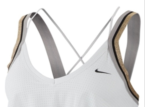 Nike Women's Indy Light Support Fitness Sports Bra White Size Small