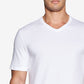 Tommy Hilfiger Men's 4 Pack Value Pack V Neck T Shirt White Size Large