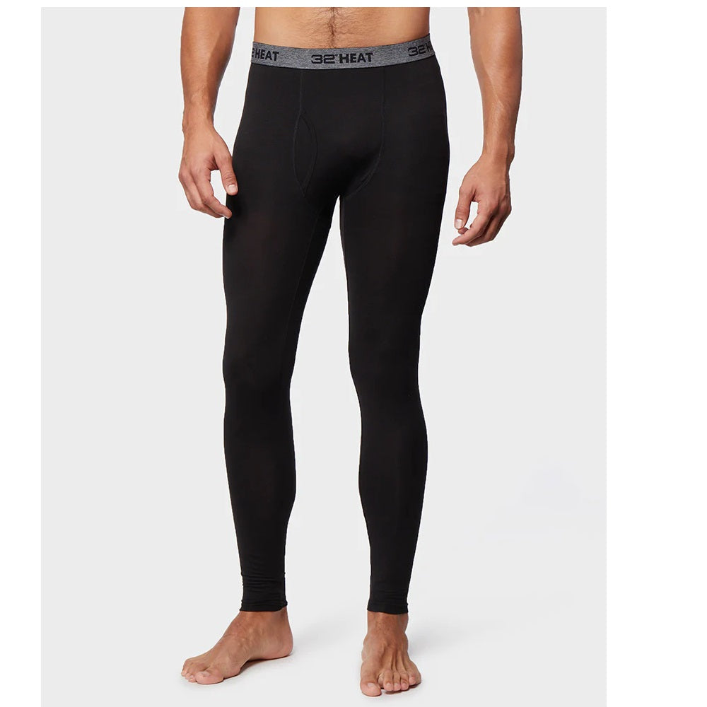 32 Degrees Men's Base-Layer Leggings Black Size Medium