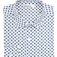 Bar III Men's Daisy Dot Slim Fit Collared Dress Shirt White Size L-16.5x34-35