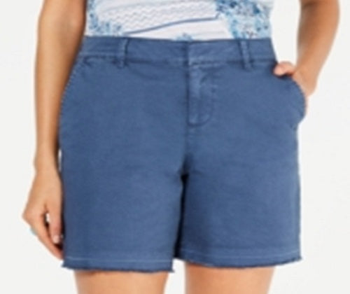 Style & Co Women's Cutoff Shorts Blue Size 16