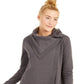 Ideology Women's Snap Long Sleeve Open Cardigan Top Gray Size Small