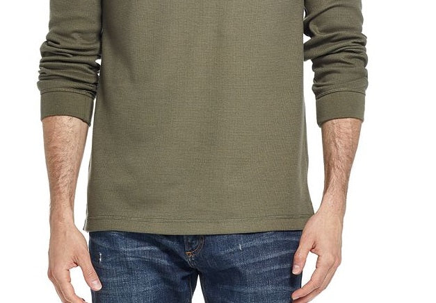 Weatherproof Vintage Men's Heather Long Sleeve T-Shirt Green Size Small