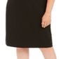 Calvin Klein Women's Spaghetti Strap Sheath Evening Dress Black Size 24W