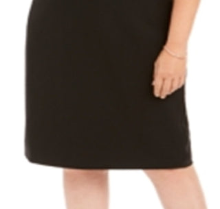 Calvin Klein Women's Spaghetti Strap Sheath Evening Dress Black Size 24W