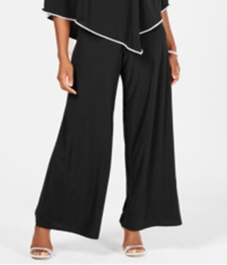 MSK Women's Off Shoulder Rhinestone Trim Jumpsuit Black Size Medium