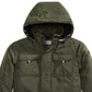 Michael Kors Big Boy's Faux Fur Trim Hooded Snorkel Jacket Green Size 18/20