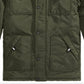 Michael Kors Big Boy's Faux Fur Trim Hooded Snorkel Jacket Green Size 18/20