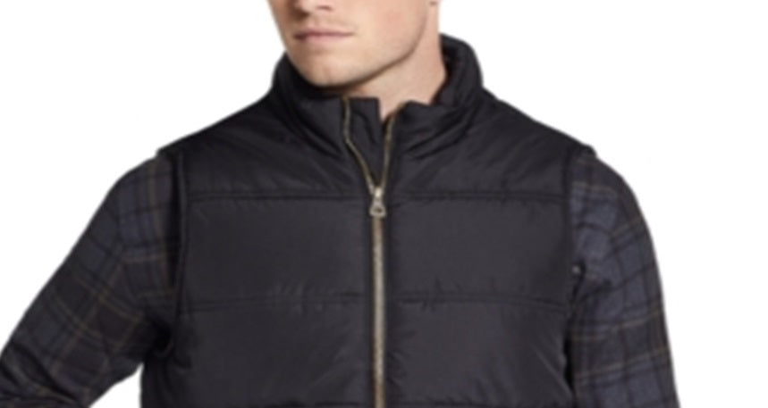 Weatherproof Vintage Men's Zip Front Vest Black Size XXX-Large