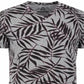 American Rag Men's Leaf Lines V Neck T-Shirt Gray Size Large
