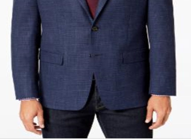 Ralph Lauren Men's Regular Fit Plaid Sportcoat Blue Size 44