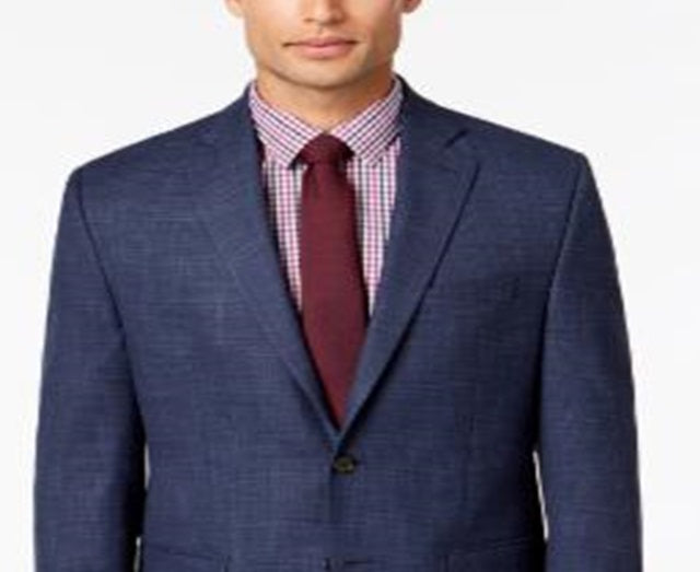 Ralph Lauren Men's Regular Fit Plaid Sportcoat Blue Size 44