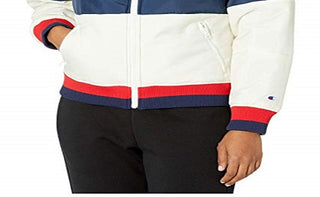 Champion Women's Hooded Long Sleeve Quarter Zip Pullover Blue Size Medium