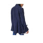 Free People Women's Stella Striped Frayed-Hem Blazer Navy Size  X-Small