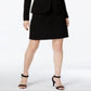 Anne Klein Women's Executive Collection Single Button a Line Skirt Suit Black Size 14